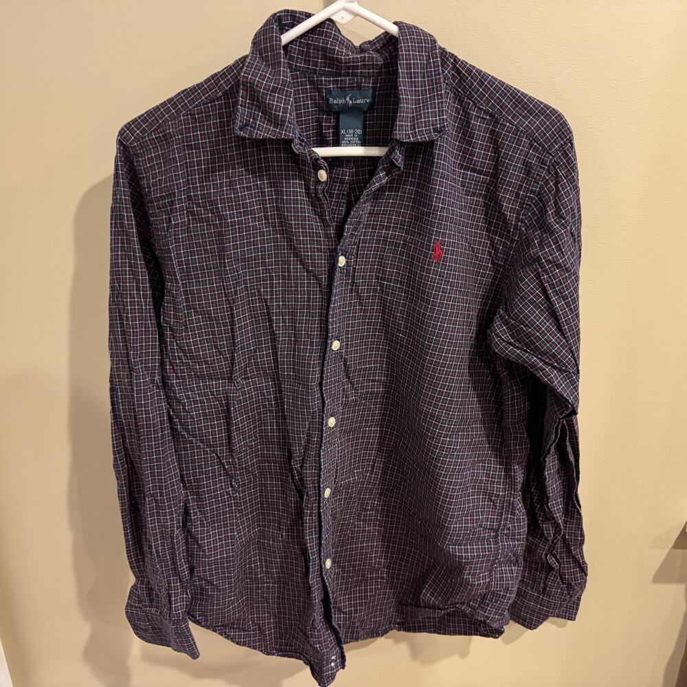 Ralph Lauren Boy’s Long Sleeve Button Down Size XL
